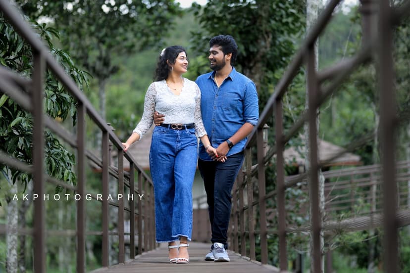 Pre-Wedding Photoshoot: Vijay and Merisha's Enchanting Lovefest in Wayanad by AK Photography