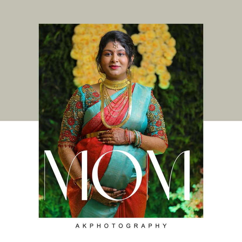 Baby Shower Photoshoot in Coimbatore Capturing Vijai and Merisha's Precious Moments