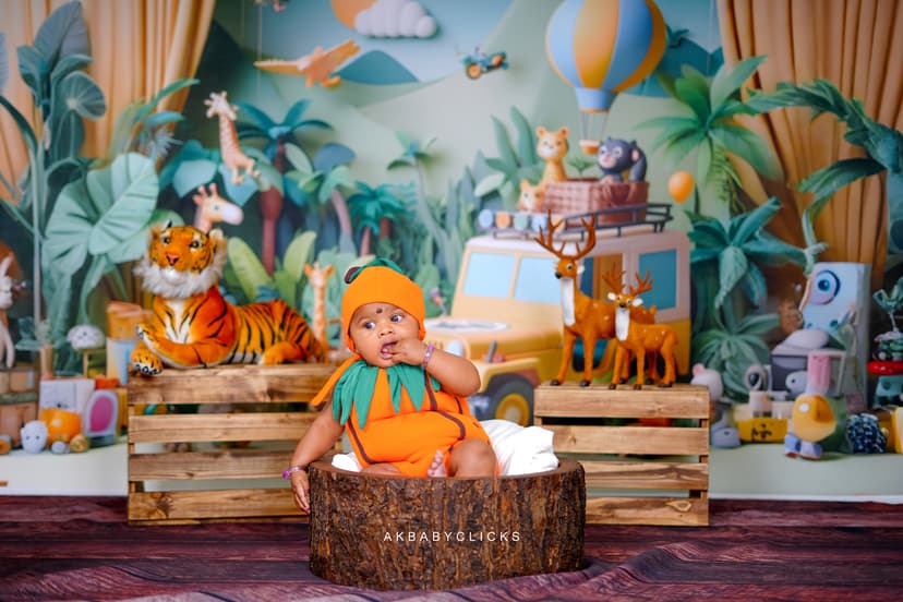 First Birthday Photoshoot Magic: Capturing Baby Inba's Sweetest Smiles & Milestone Memories