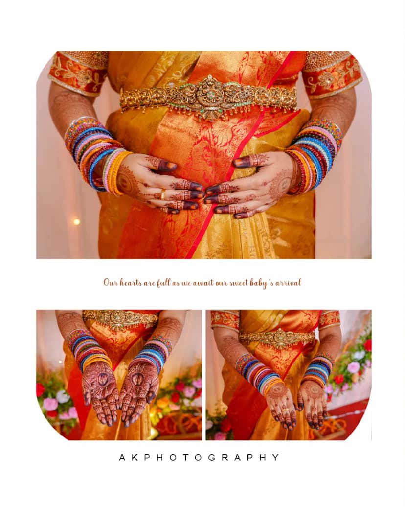 Baby Shower Photoshoot: Manohar & Ruthu at NSR Road Annapoorna Coimbatore