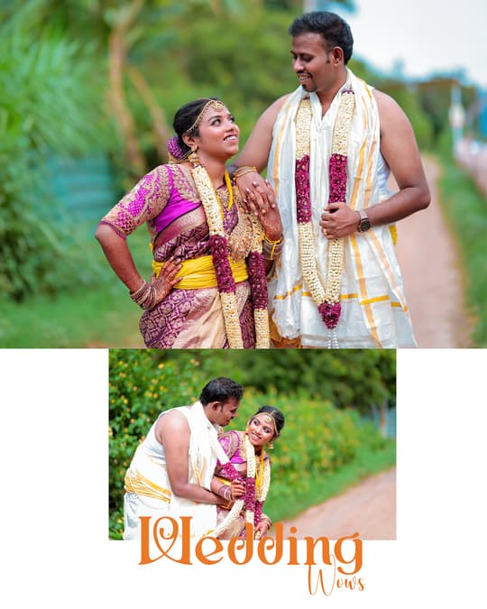 Wedding Photoshoot Coimbatore: Balaji & Divya | Harsha Mahal Coimbatore
