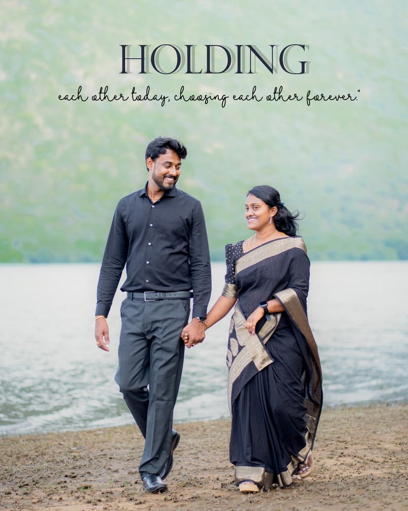 Post Wedding Photoshoot at Camp Splendour: Selva & Nivetha's Romantic Love Story
