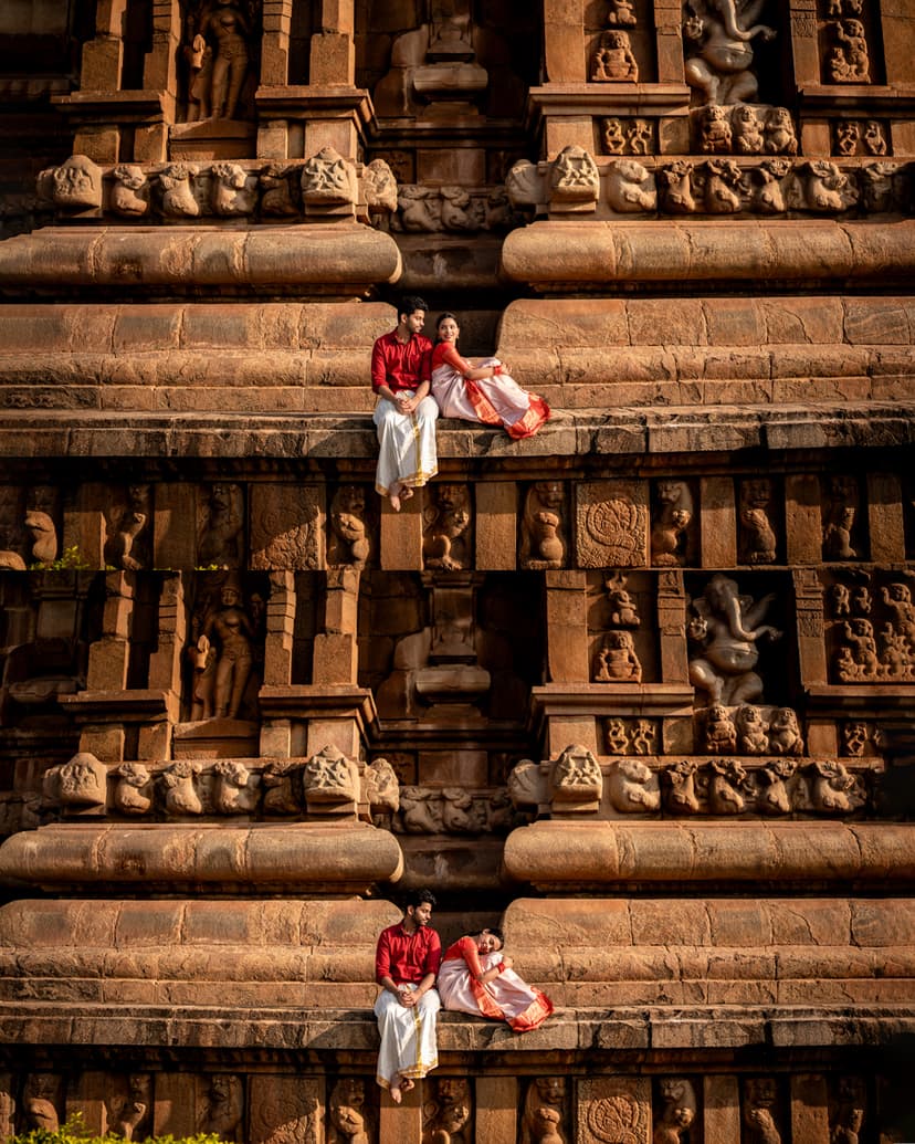 Pre Wedding Photoshoot in Gangaikonda Cholapuram Temple | Heritage Guide