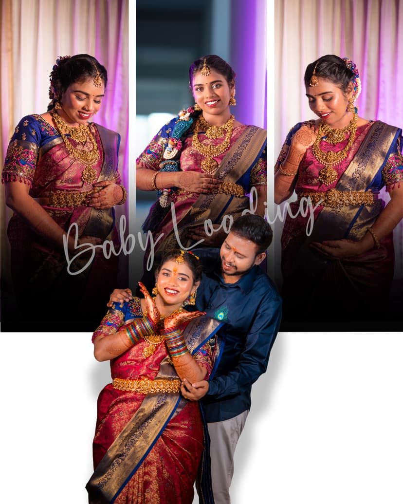 Baby Shower Photoshoot | Divya & Balaji at Anandhas, Lakshmi Mills