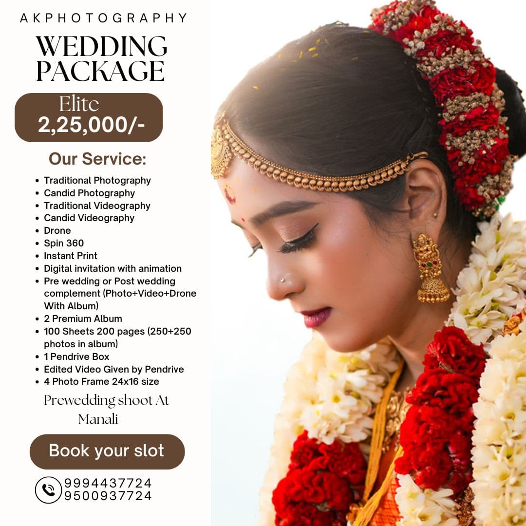 Wedding Photography Package Details