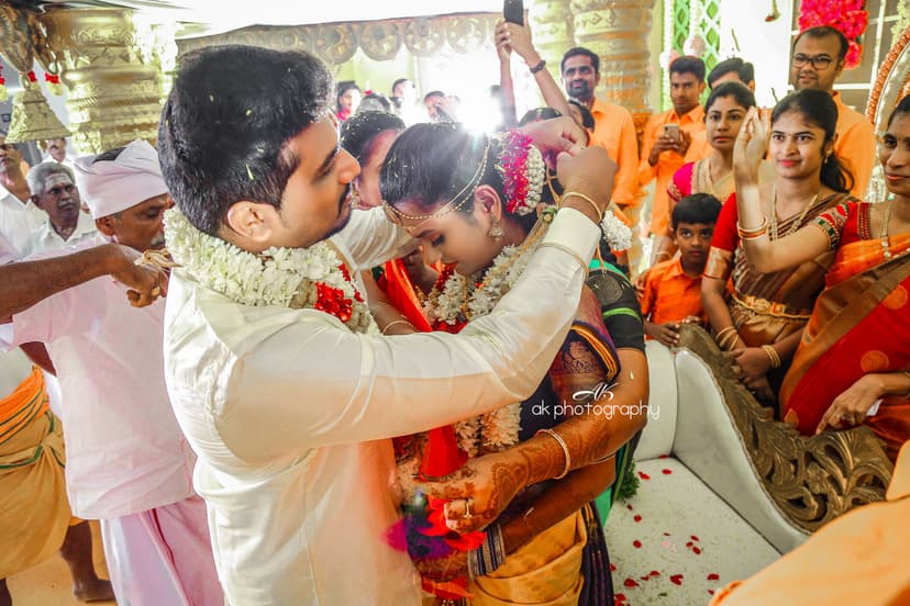 Wedding Photoshoot: Capturing Midhun & Suhirtha's Joyful Wedding Celebrations in Coimbatore