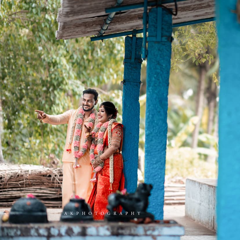 Wedding Photography: Capturing Devi and Gowtham's Magical Reception Moments in Namakkal by AK Photography