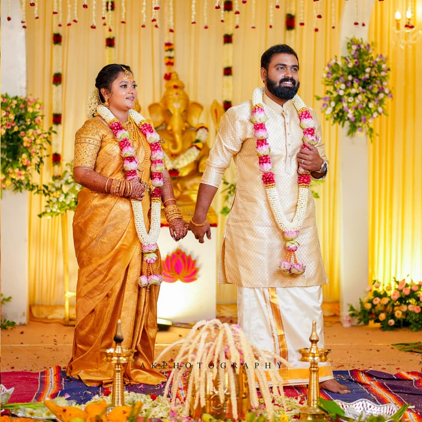 Wedding Photoshoot Capturing Sreejith and Madhumitha's Magical Day AK Photography