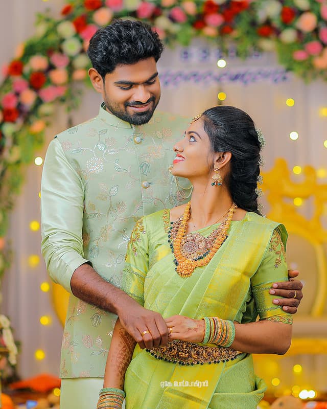 Engagement Photography – Anu & Rajeshkumar’s Beautiful Moments in Podanur, Near Coimbatore