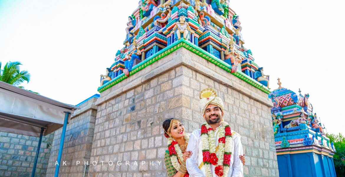 Capturing Rini & Pradeep's Wedding Day Joy at Shri Krishna Temple
