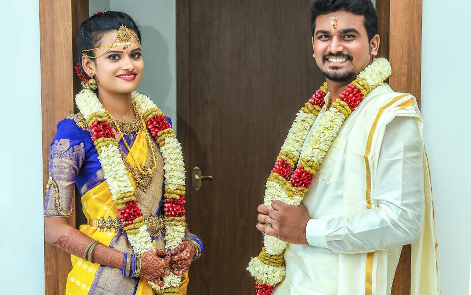 Celebrating Evergreen Love Midhun & Suhirtha's Dreamy Wedding Photoshoot in Coimbatore