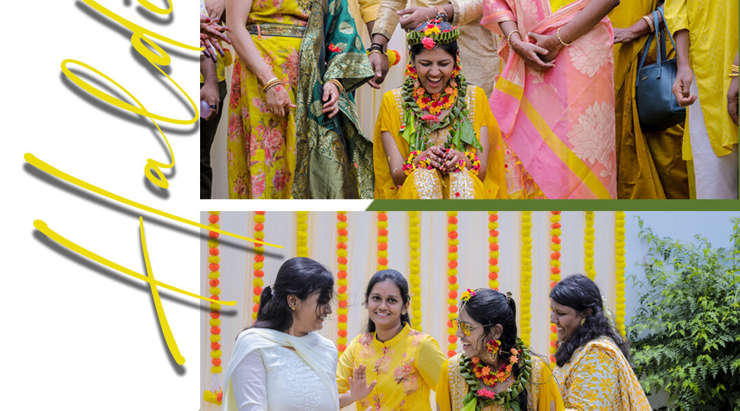 Haldi Function Photography Varsini & Vinod's Golden Moments by AK Photography