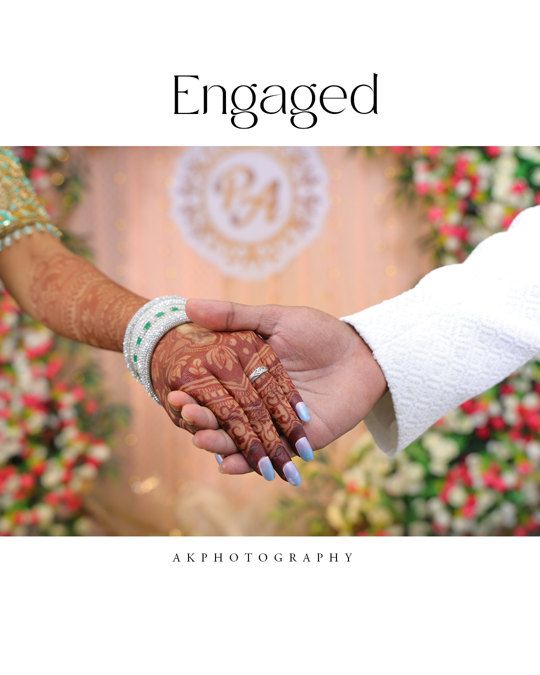 Engagement Photoshoot: Prathish 💞 Architha's Beautiful Moments Captured by AK Photography
