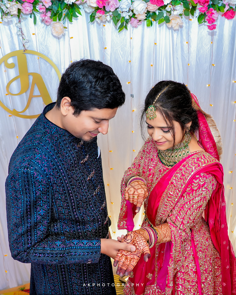 Reception Photoshoot of Juned & Ashima in Coimbatore - Captured by AK Photography