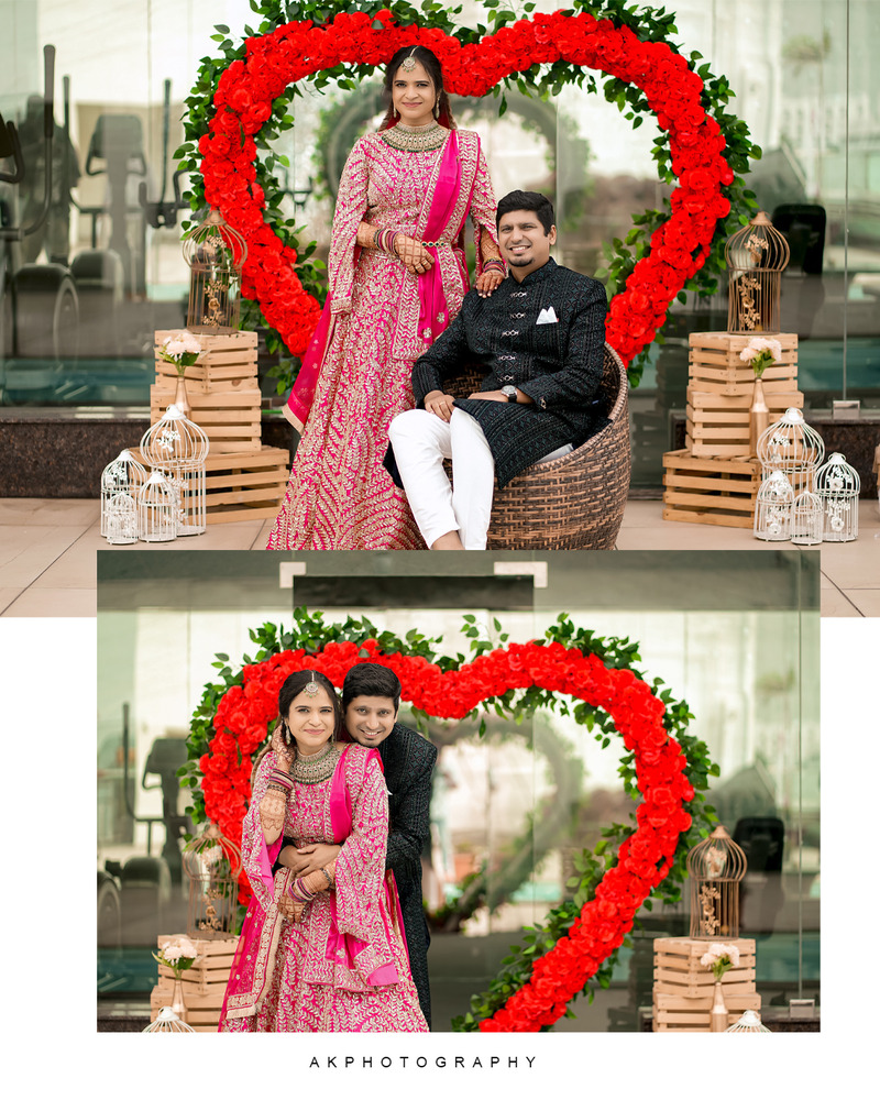 Reception Photoshoot of Juned & Ashima in Coimbatore - Captured by AK Photography