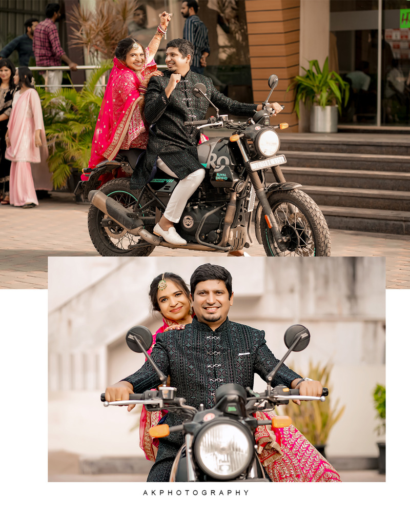 Reception Photoshoot of Juned & Ashima in Coimbatore - Captured by AK Photography