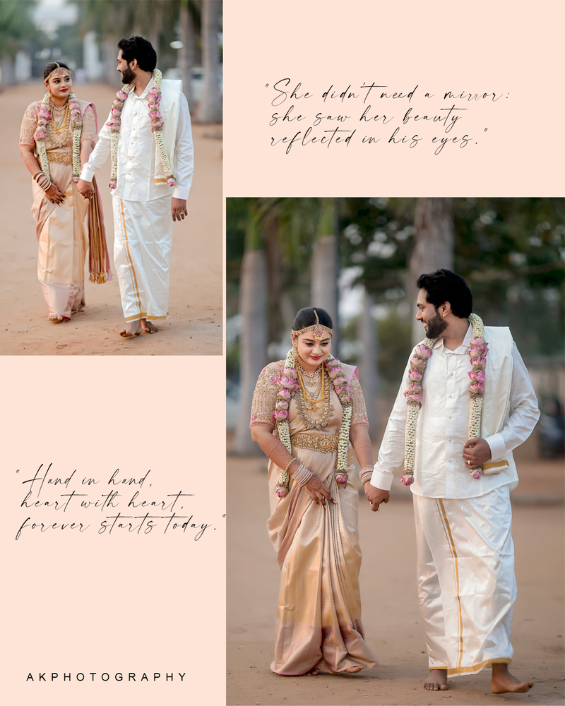 Wedding Photoshoot: Harikumar & Nivetha’s Romantic Avinashi Wedding Shoot by AK Photography