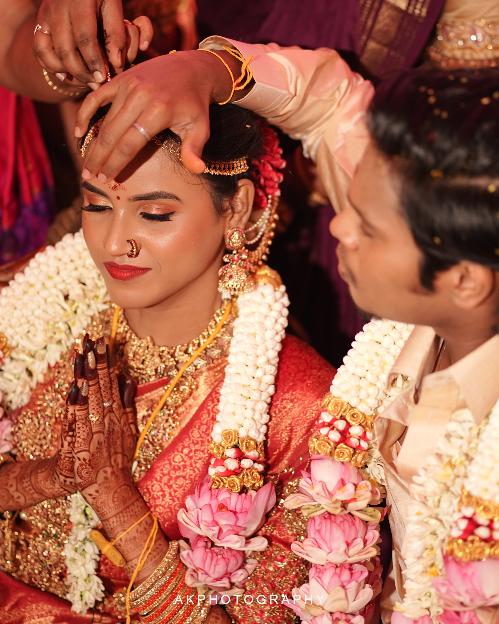 Wedding Photoshoot Architha Prathish  Beautiful Candid Captures by AK Photography