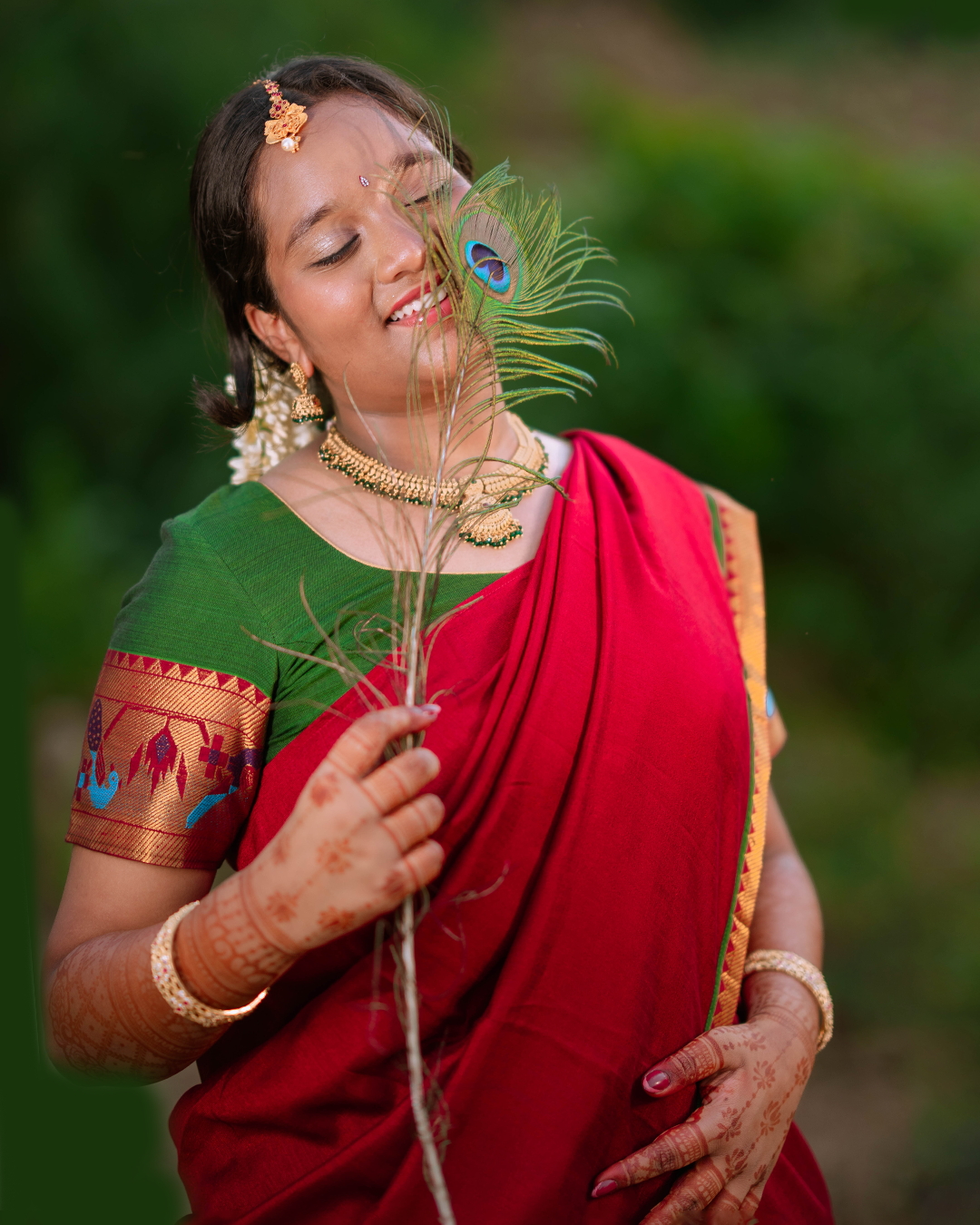 Puberty Ceremony Photoshoot - Traditional Portrait by AK Photography